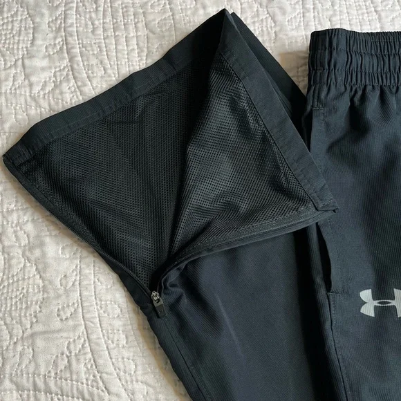 Under Armour Heat Gear Zip Wide Leg Track Pants Men’s Size Large - Picture 4 of 6